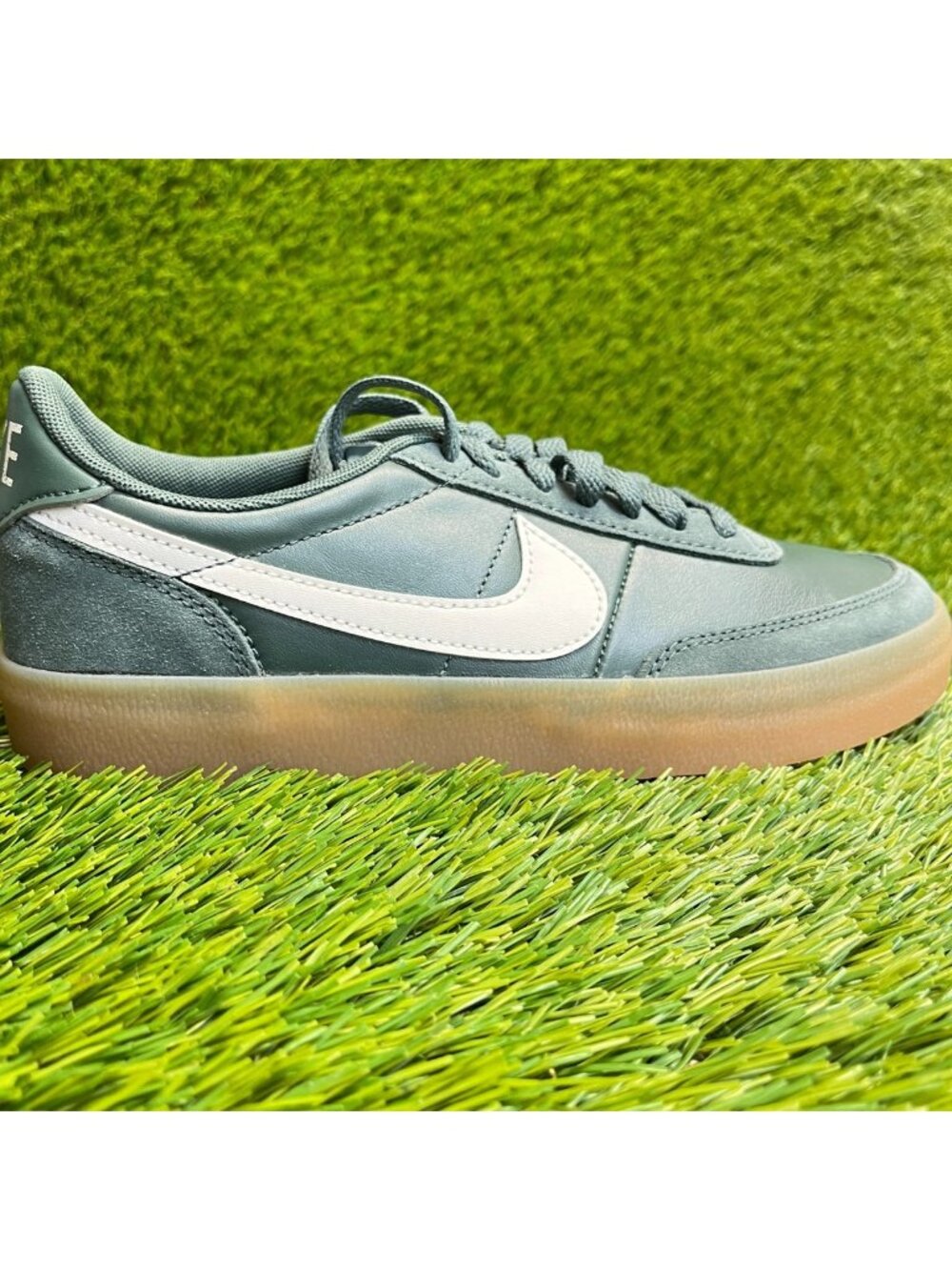 Nike Killshot 2 Womens Size 7 Green White Gum Athletic Skateboard Shoes Sneakers